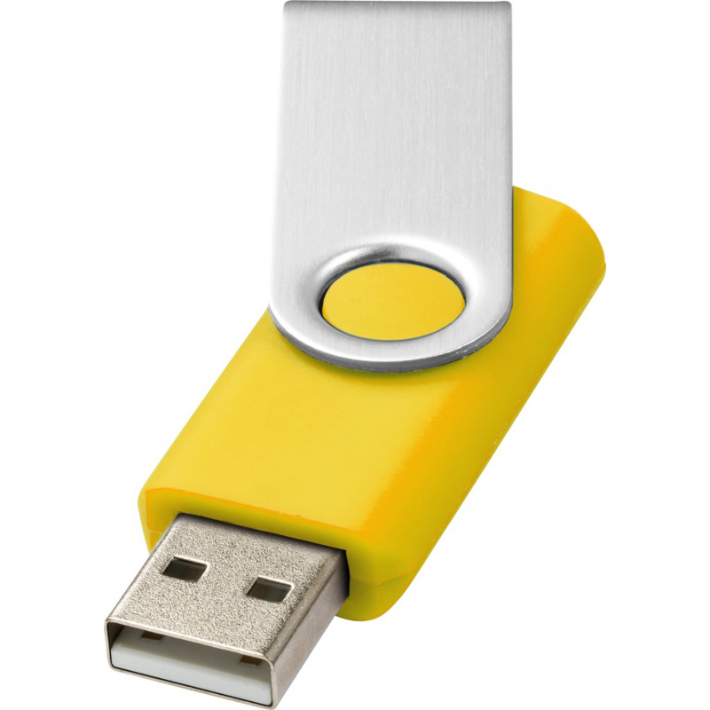 Rotate usb stick bedrukken geel