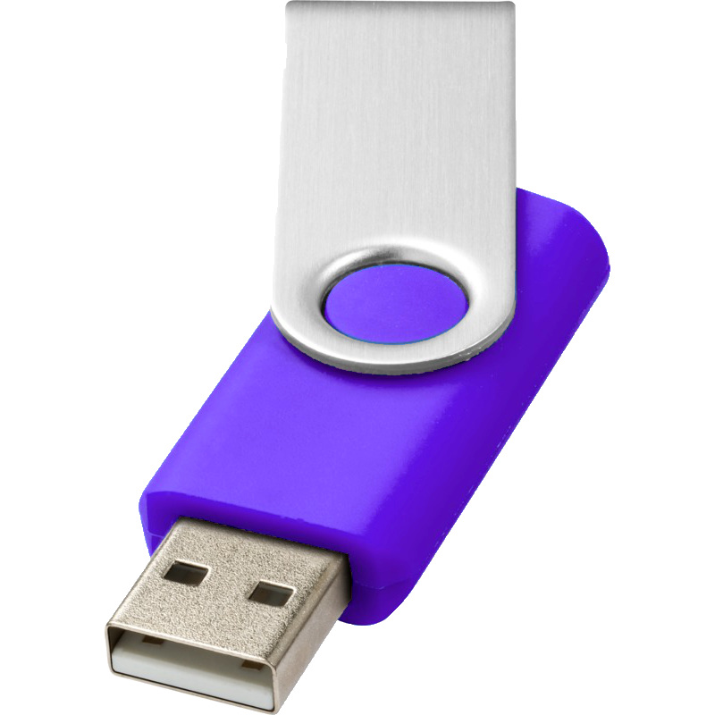 Rotate usb stick bedrukken paars