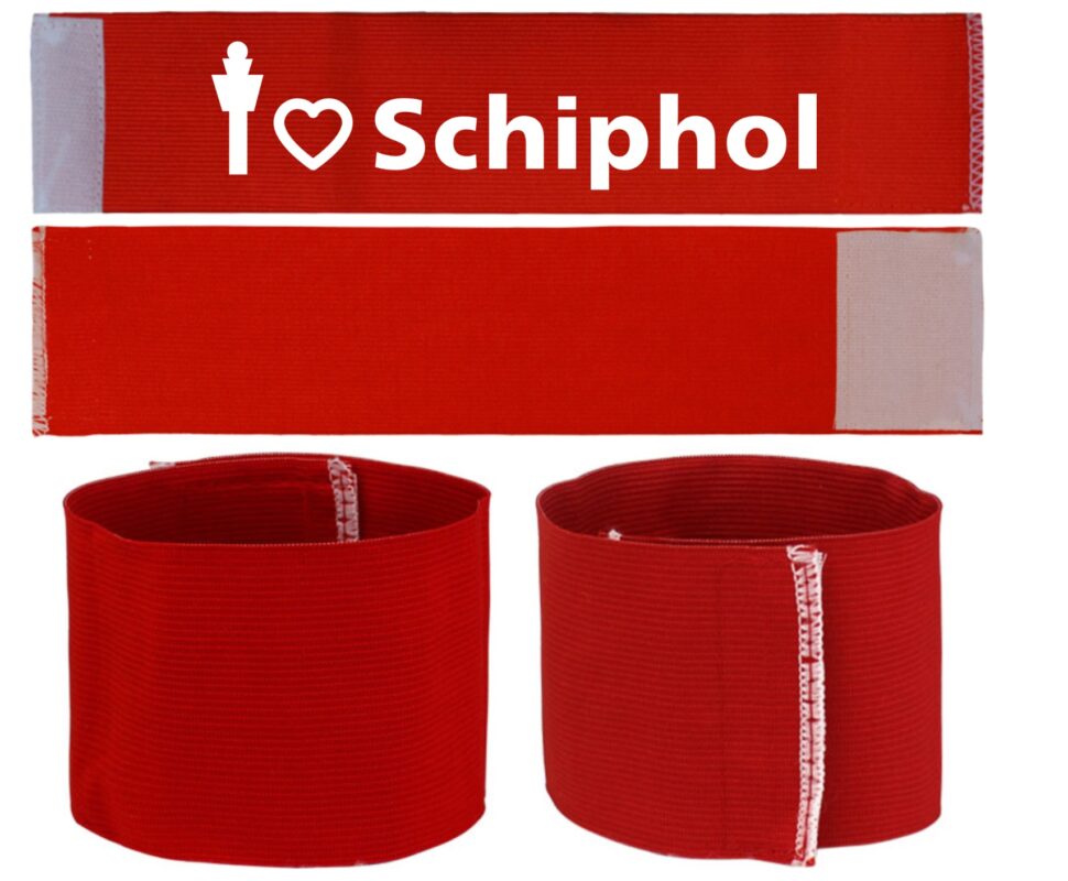aanvoerdersbanden bedrukken Schiphol