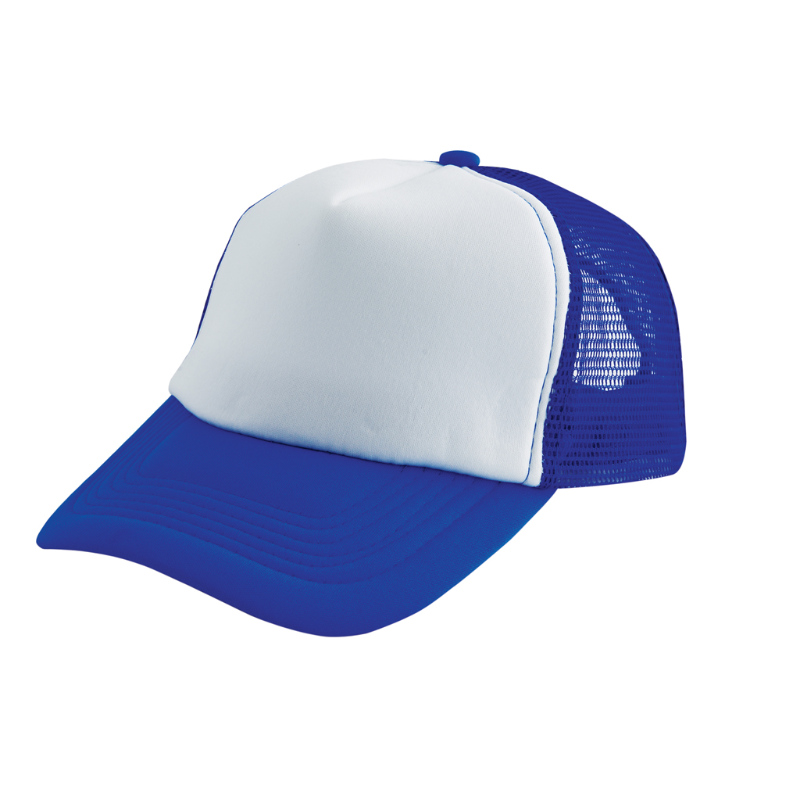 Trucker caps bedrukken blauw-wit