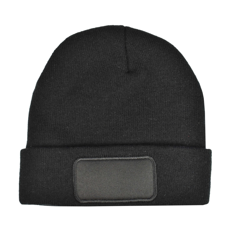 Muts bedrukken - Met label - zwart