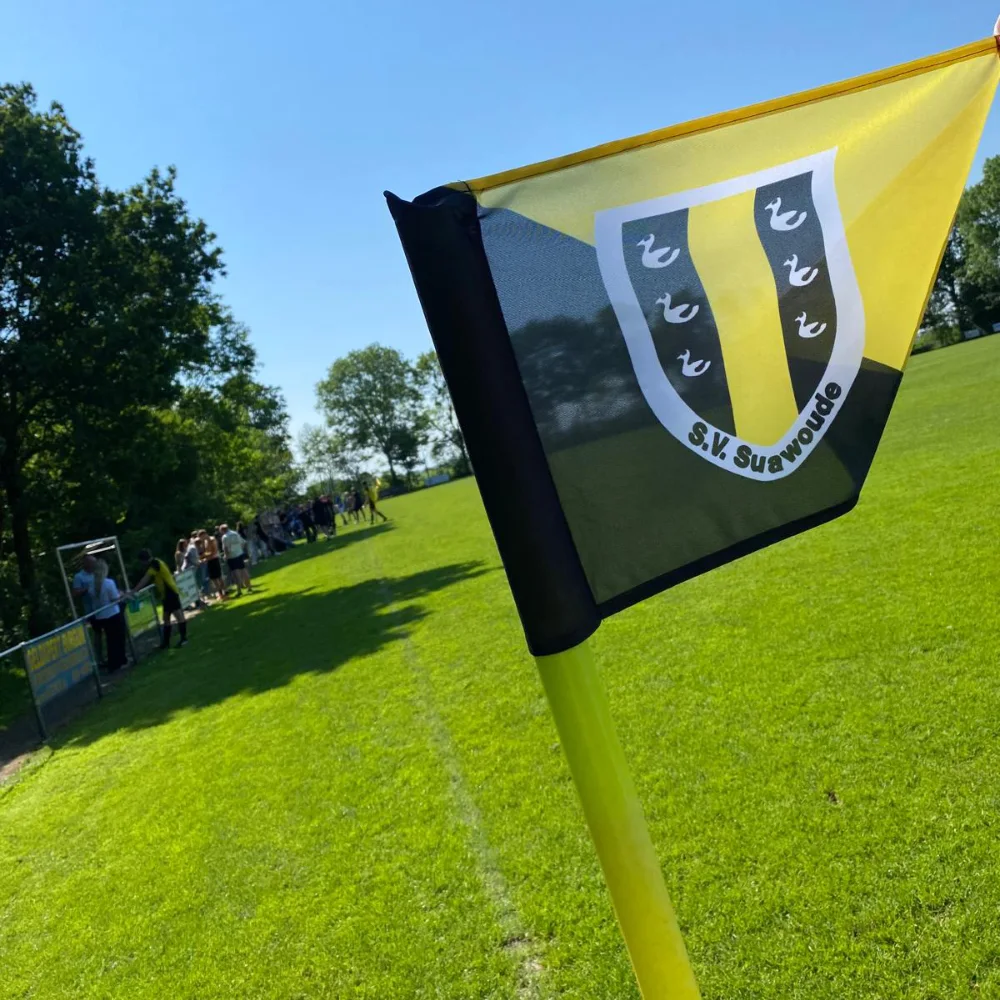 Bedrukte cornervlaggen