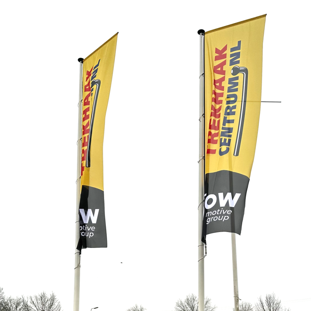 baniervlaggen bedrukken Trekhaakcentrum